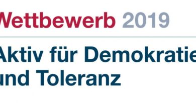Logo Aktiv für Demokratie und Toleranz 2019 © BfDT
