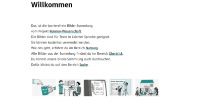 Das Bild zeigt die Website der Bilder-Sammlung der Raketen-Wissenschaft und verlinkt direkt dorthin.