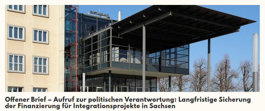 Offener Brief Aufruf zur politischen Verantwortung: Langfristige Sicherung der Finanzierung für Integrationsprojekte in Sachsen