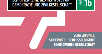 Wissen schafft Demokratie 16/2024: Sicherheit – Schlüsselbegriff einer offenen Gesellschaft