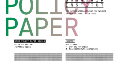 EFBI Policy Paper 2025-2: Politische Erschöpfung infolge der Covid-19-Pandemie in Sachsen