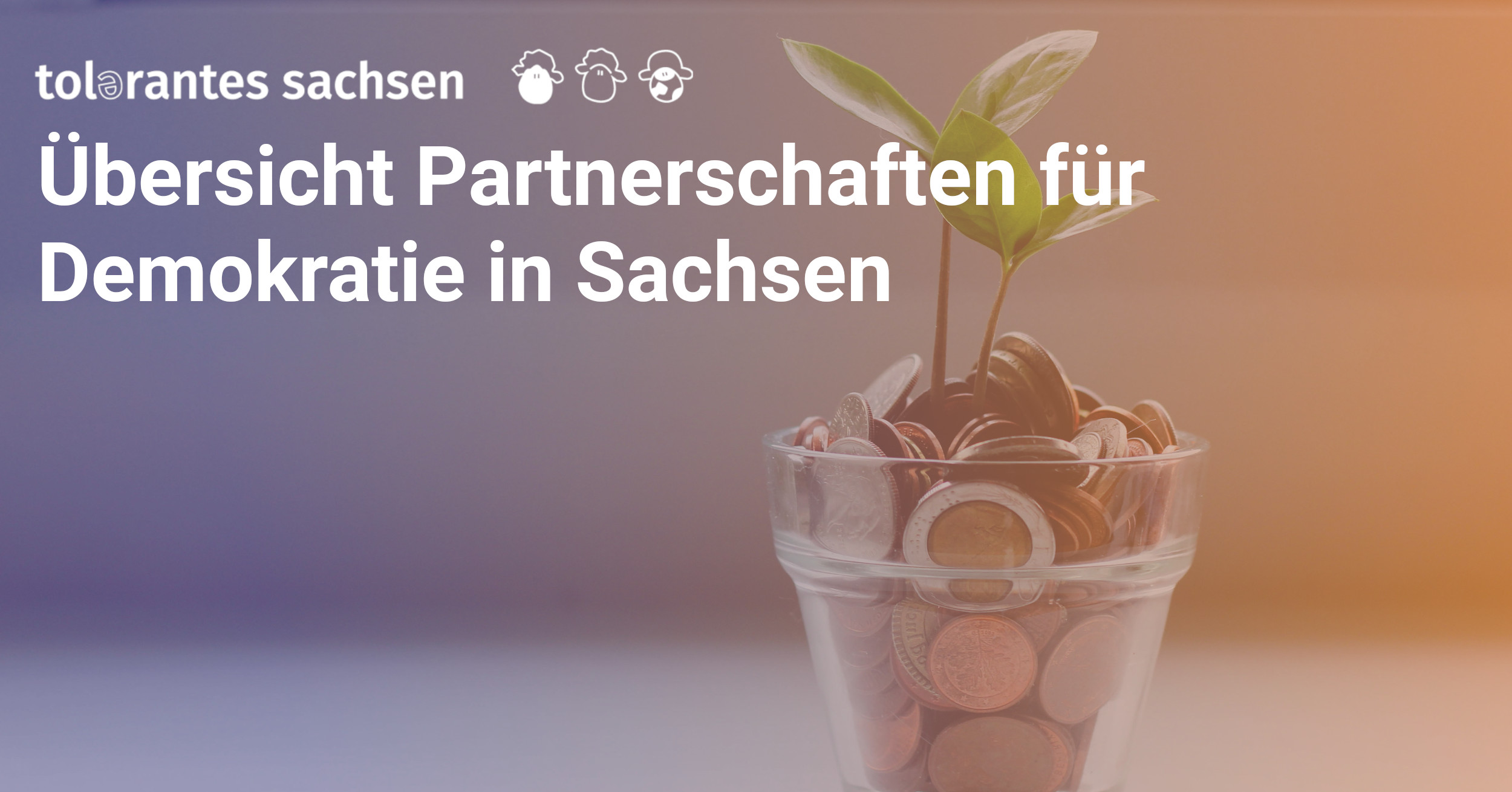 Übersicht Partnerschaften für Demokratie in Sachsen