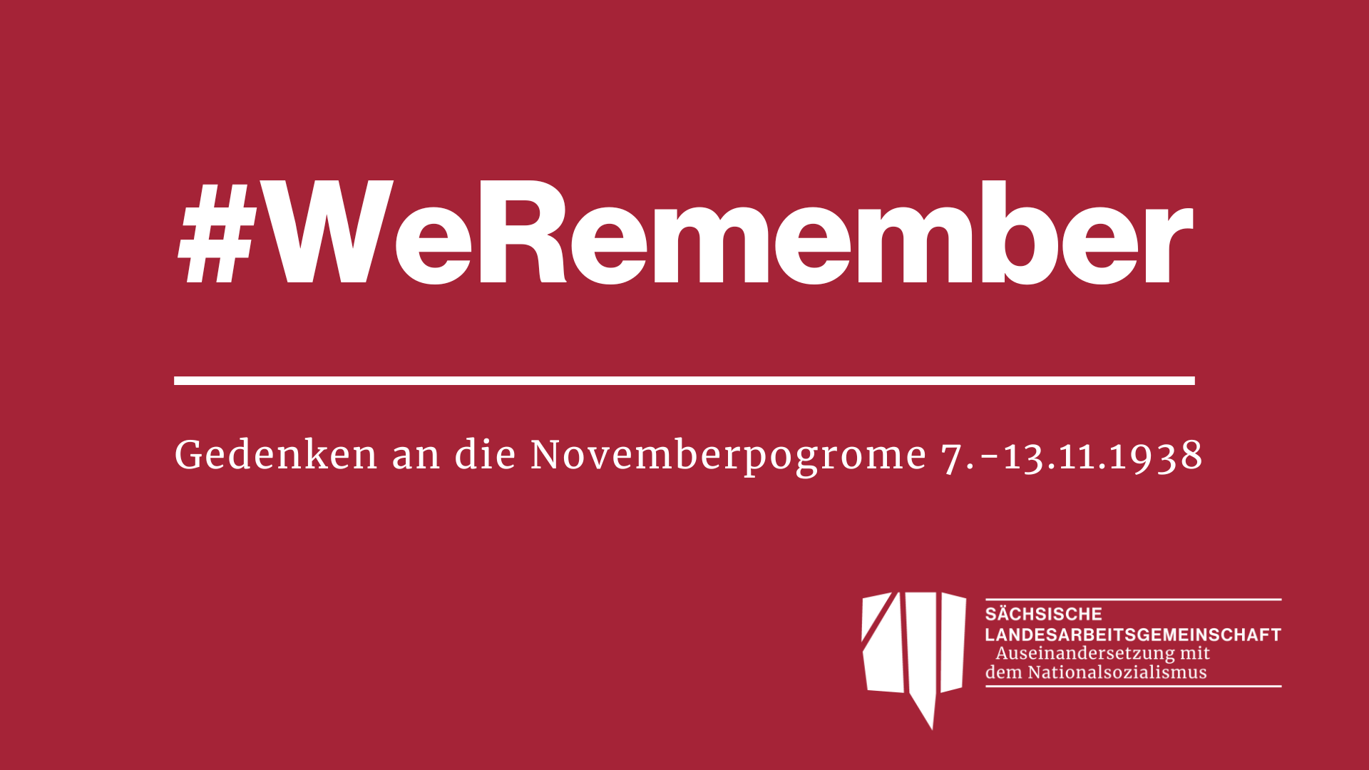 Veranstaltungen zum 9.11.2025 – Tag des Gedenkens der Opfer der Novemberpogrome 1938